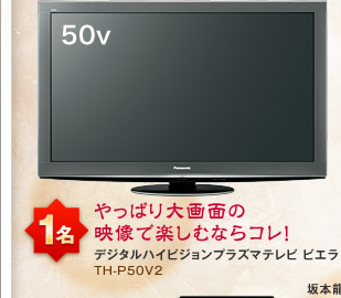 デジタルハイビジョン プラズマテレビ ビエラ TH-P50V2