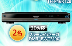 3D対応　ブルーレイディーガ DMR- BWT3100　2名